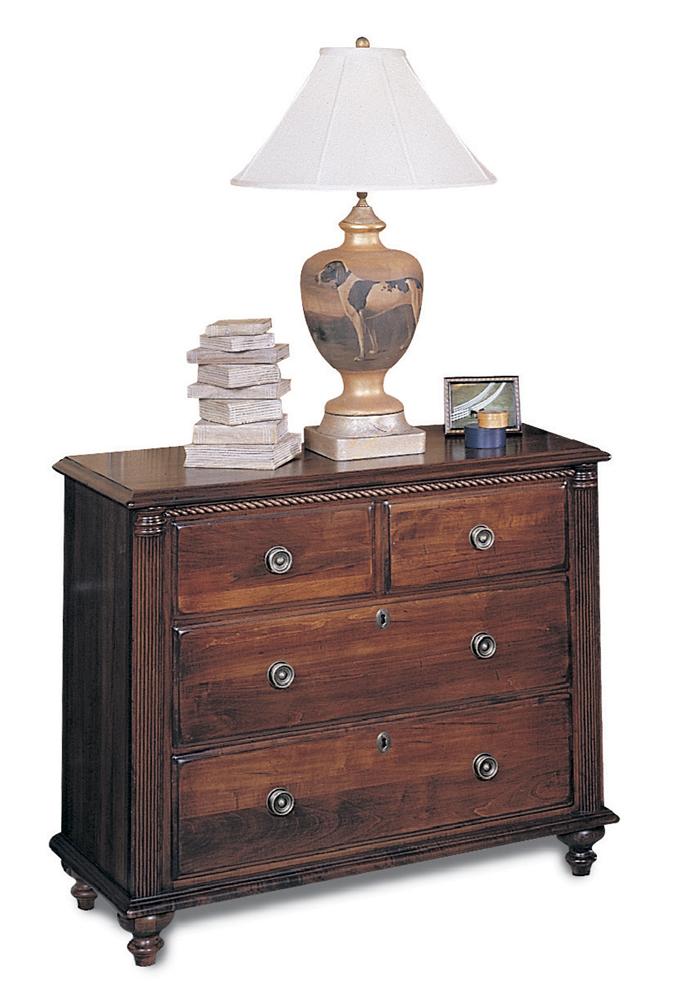 Durham Saville Row Traditional Solid Wood Bedside Chest with Turned